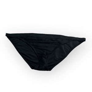 J.Crew Ribbed-Trim Bikini Bottom Women's Plus 2X Black Hipster Full-Coverage NWT